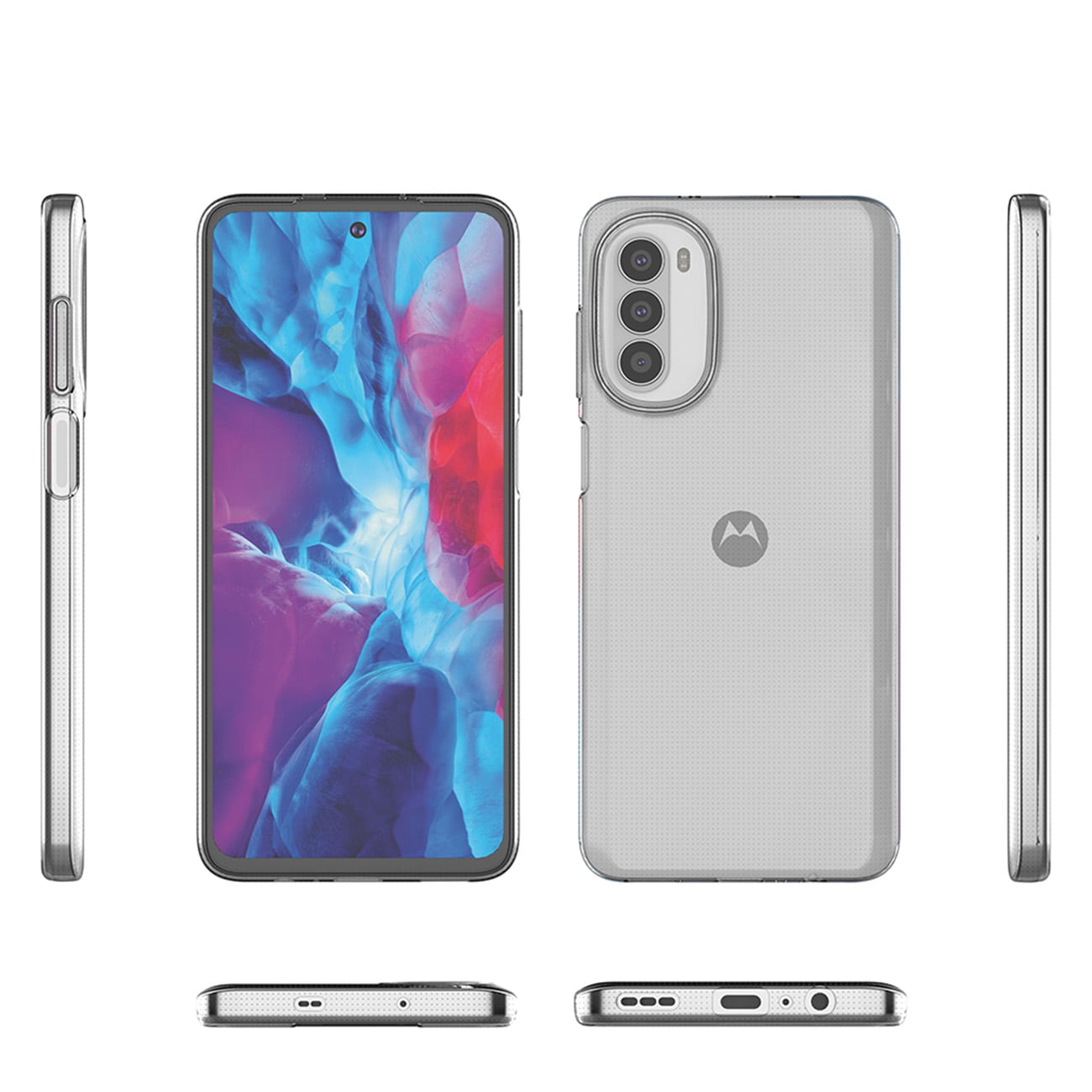 Ultra Clear 0,5 mm etui for Motorola Moto G82 5G / Moto G52 tynt deksel gjennomsiktig
