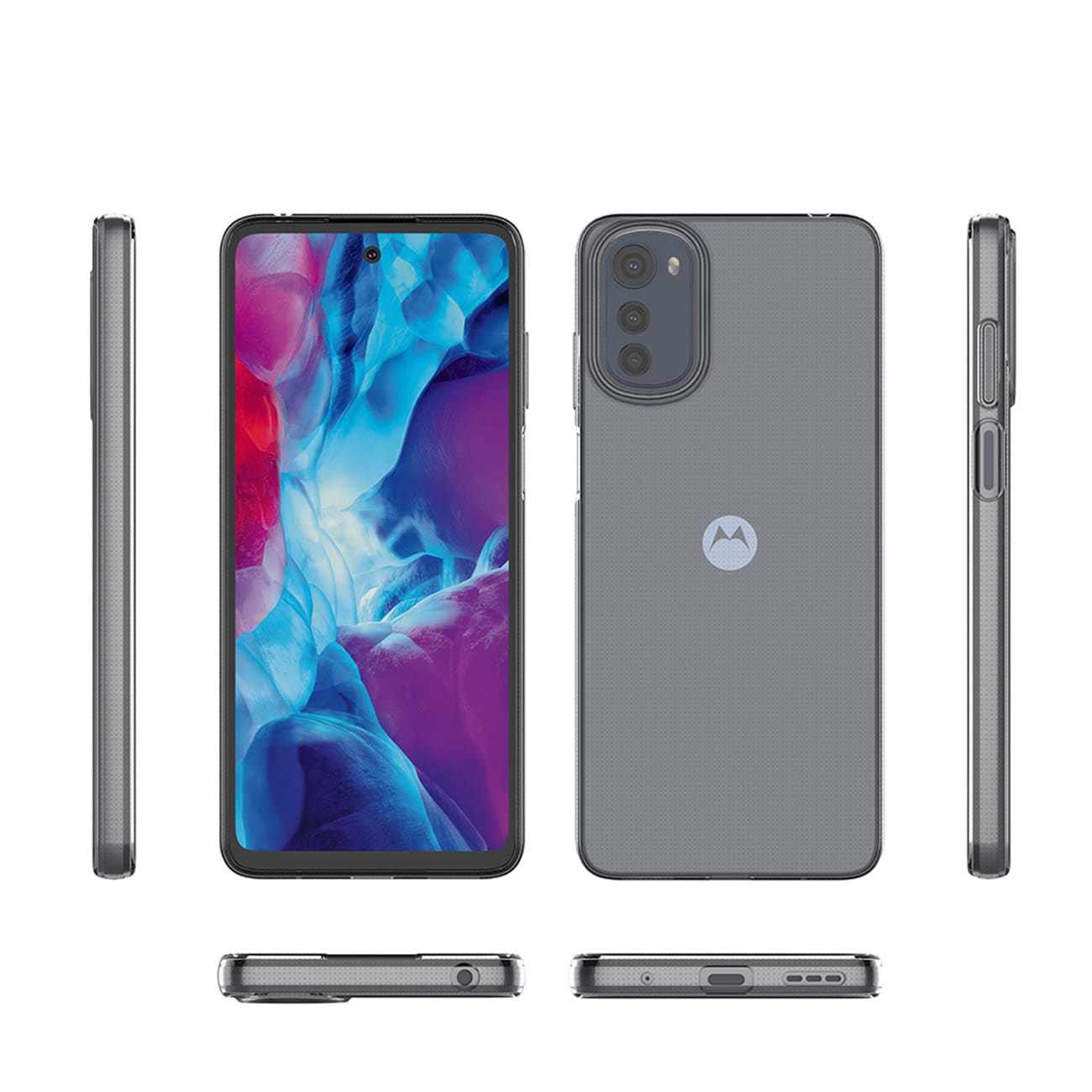 Ultra Clear 0,5 mm etui for Motorola Moto E32 tynt deksel gjennomsiktig