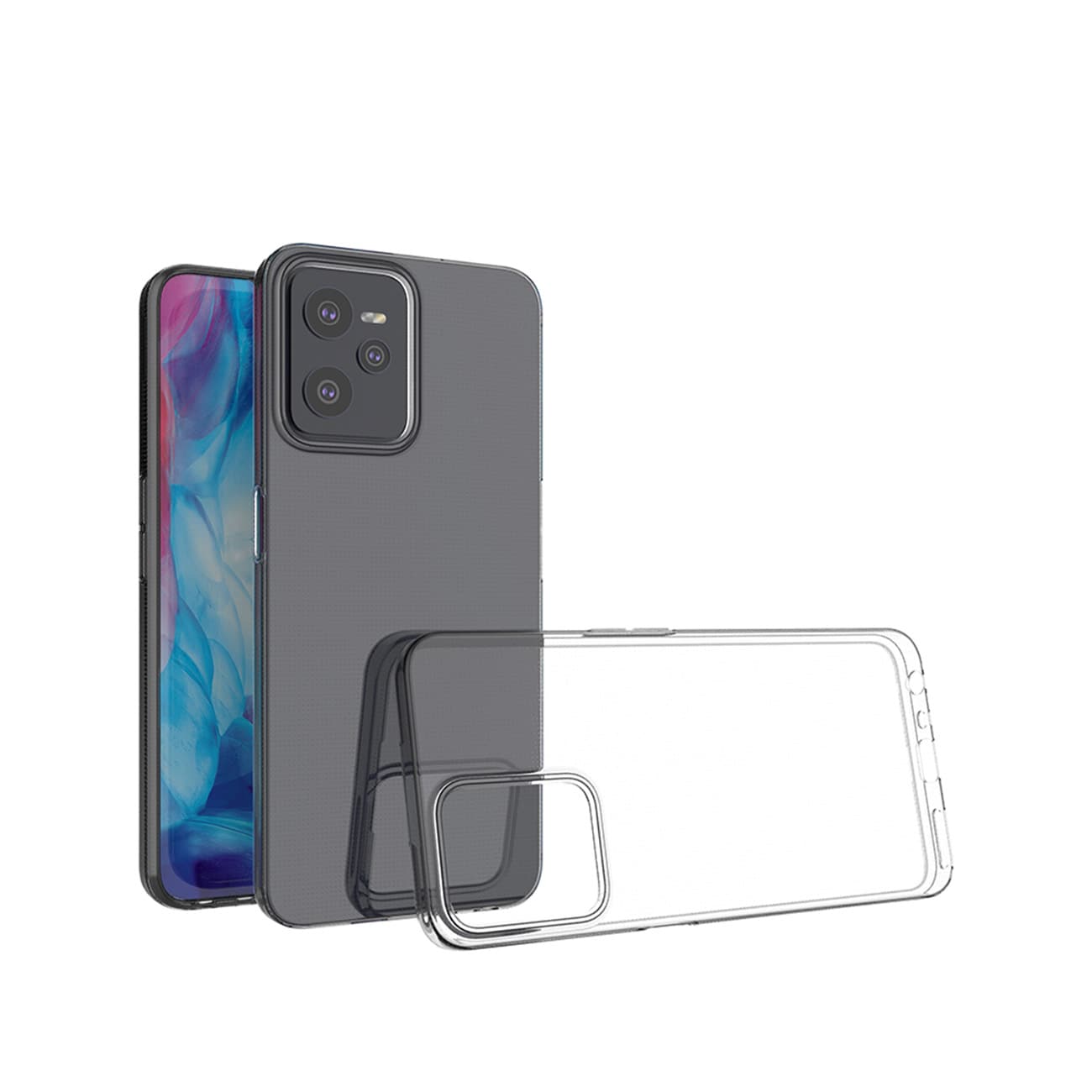 Ultra Clear 0,5 mm etui for Realme C35 tynt deksel gjennomsiktig
