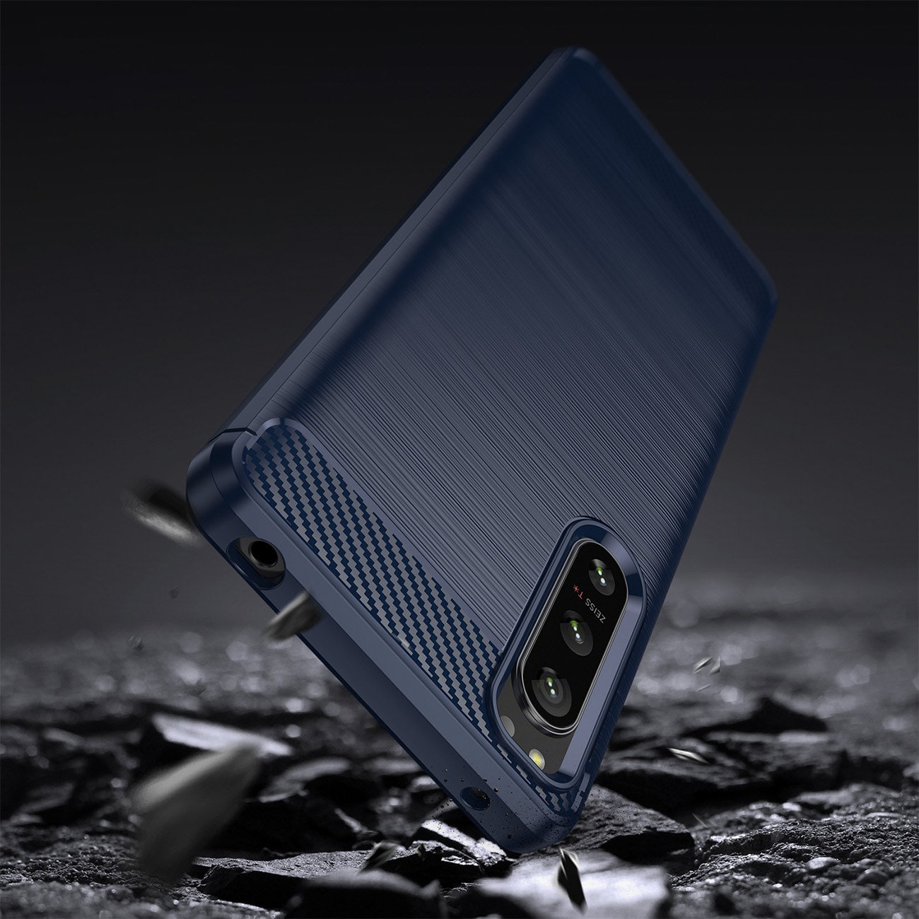 Thunder Case-etui for Realme C35 silikon panseretui svart