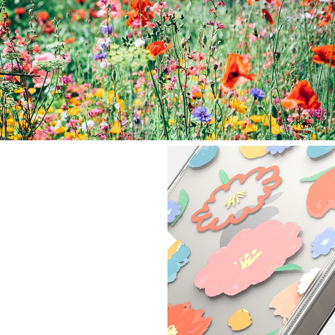 Ringke Fusion Design pansret ermetrekk med gelramme for iPhone 14 Plus (Gjennomsiktig Floral)