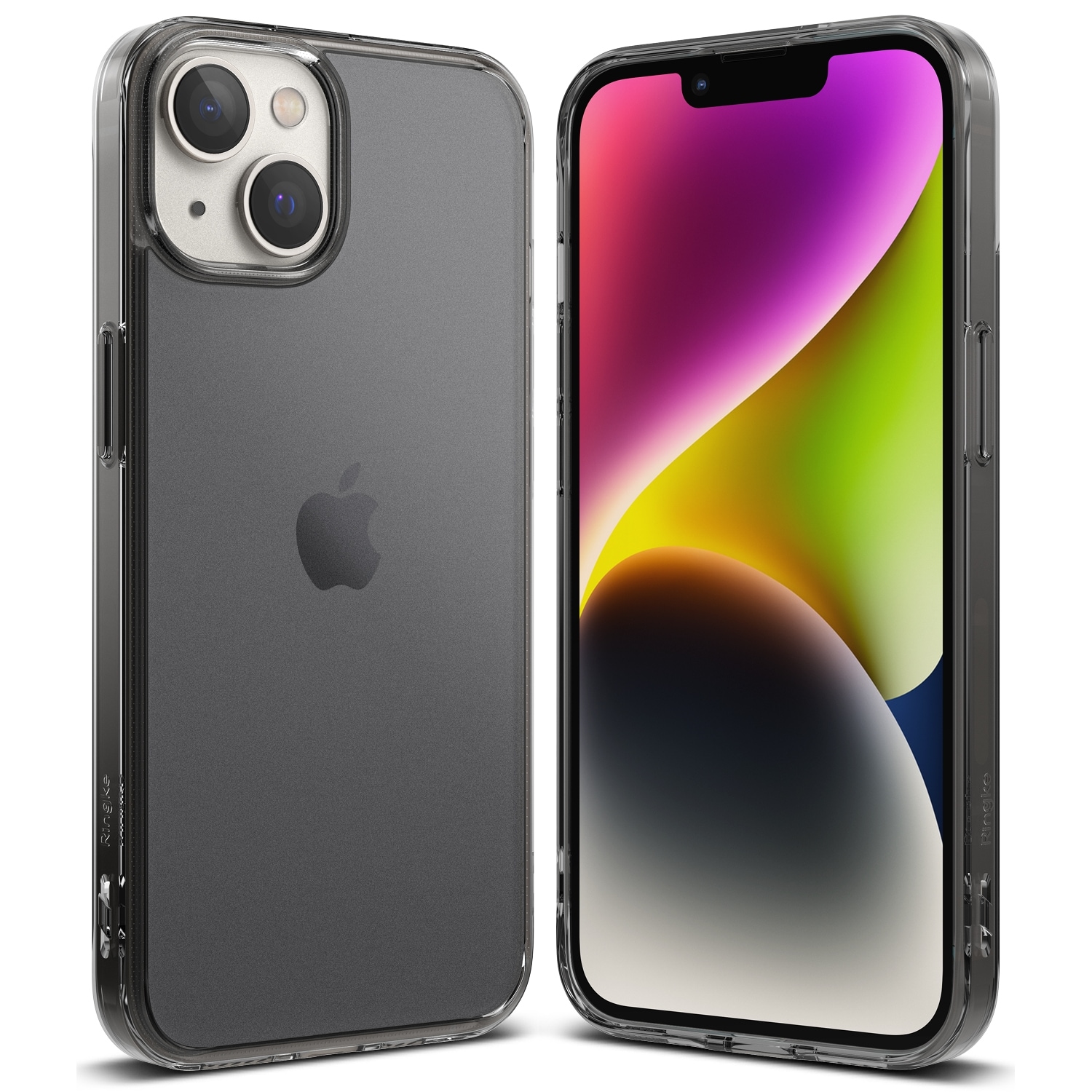 Ringke Fusion Matte-etui iPhone 14 Plus-deksel med gelramme grå