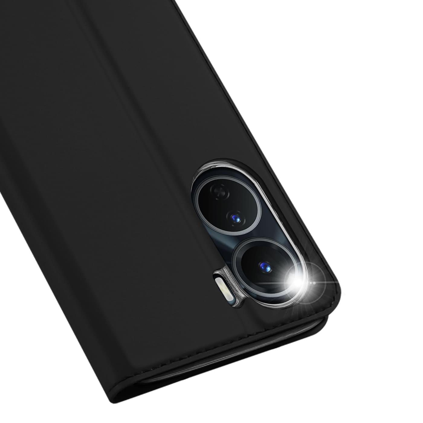 Dux Ducis Skin Pro-etui Vivo Y16 / Y02s lommebokhylsterdeksel med klaff svart