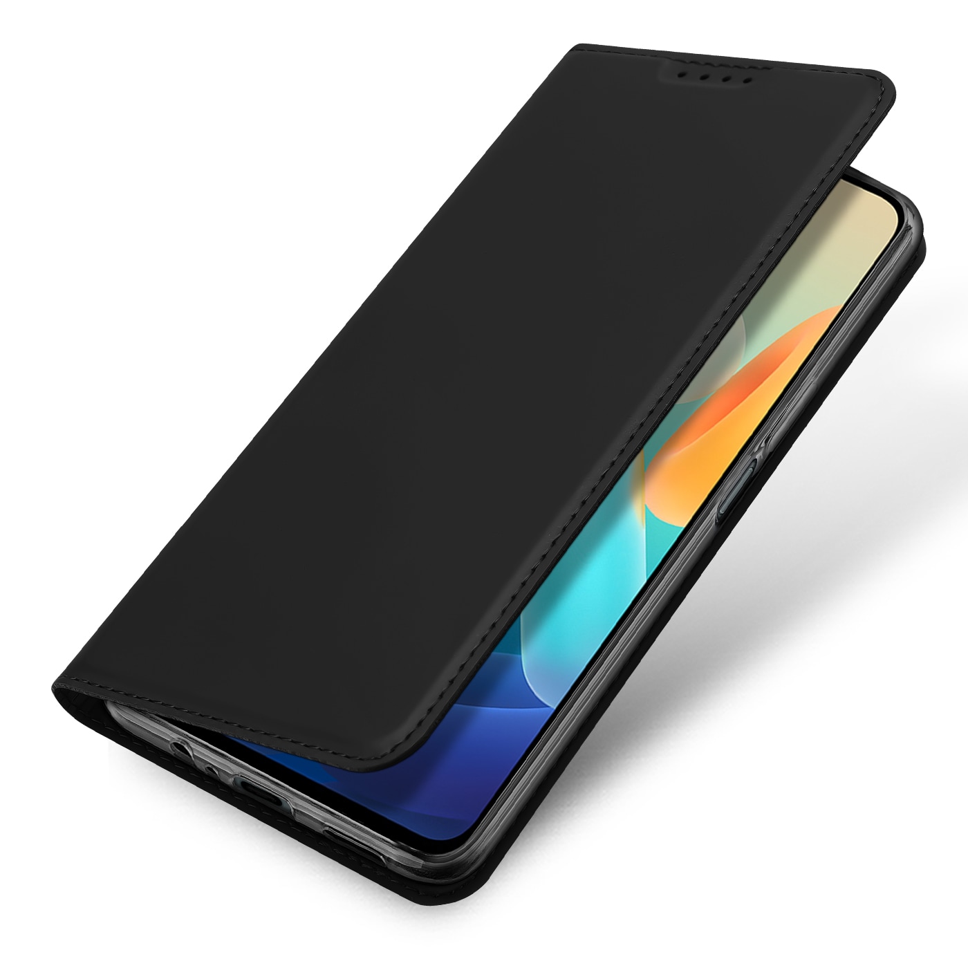 Dux Ducis Skin Pro-etui Vivo Y16 / Y02s lommebokhylsterdeksel med klaff svart