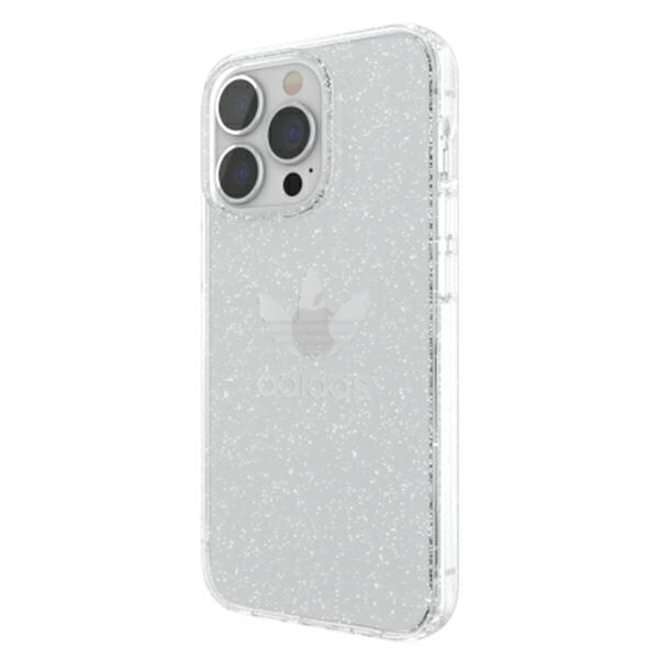 Adidas OR beskyttende klart etui med glitter til iPhone 13 Pro / iPhone 13 - gjennomsiktig sølv