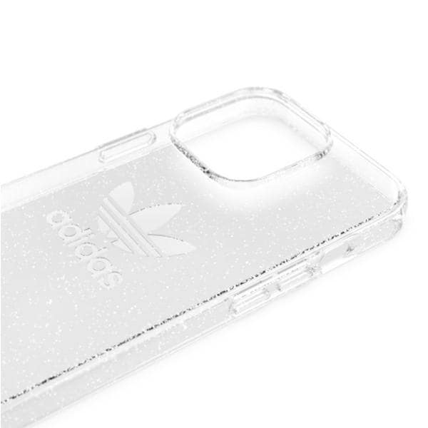 Adidas OR beskyttende klart etui med glitter til iPhone 13 Pro / iPhone 13 - gjennomsiktig sølv
