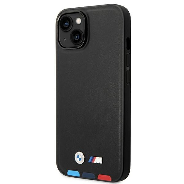 Etui BMW BMHCP14M22PTDK iPhone 14 Plus 6,7 "svart / svart skinnstempel Tricolor