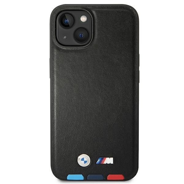 Etui BMW BMHCP14M22PTDK iPhone 14 Plus 6,7 "svart / svart skinnstempel Tricolor