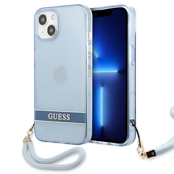 Guess GUHCP13SHTSGSB iPhone 13 mini 5,4" blå / blå hardcase Gjennomsiktig Stap