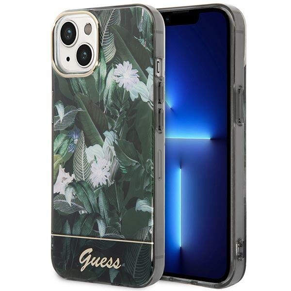 Guess Jungle Collection iPhone 14 etui - grønn