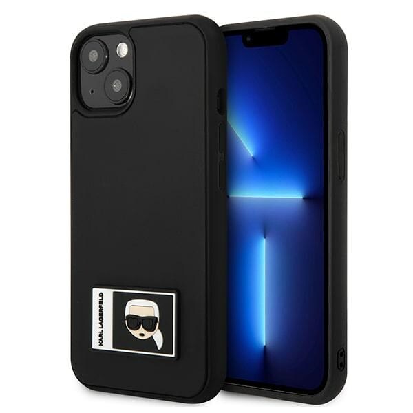 Karl Lagerfeld KLHCP13S3DKPKK iPhone 13 mini 5,4 "svart / svart hardcase Ikonik Patch