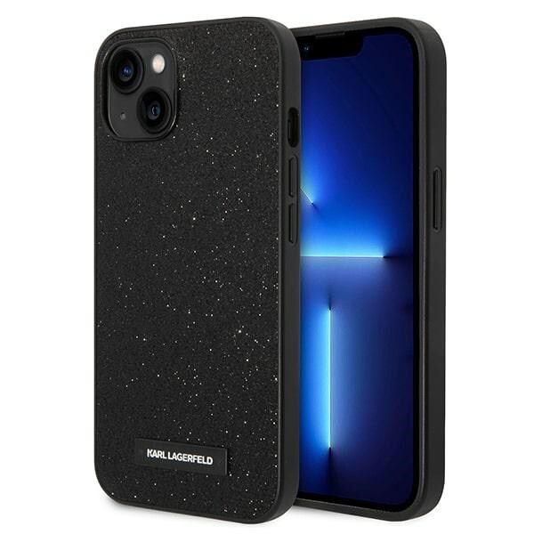 Karl Lagerfeld KLHCP14MG2ELK iPhone 14 Plus 6,7 "hardcase svart / svart Glitter Plaque Logo