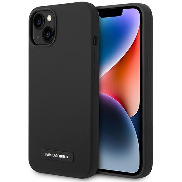 Karl Lagerfeld KLHMP14MSLMP1K iPhone 14 Plus 6,7 "hardcase svart / svart silikonplate Magsafe