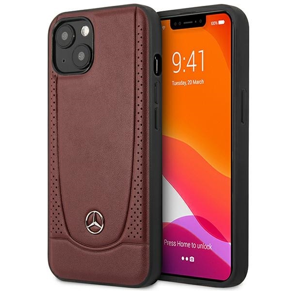 Mercedes MEHCP14MARMRE iPhone 14 Plus 6,7 "rød / rød hardcase skinn Urban Bengale