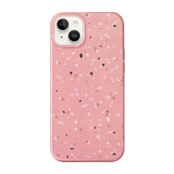 Uniq Coehl Terrazzo-etui for iPhone 14 - rosa