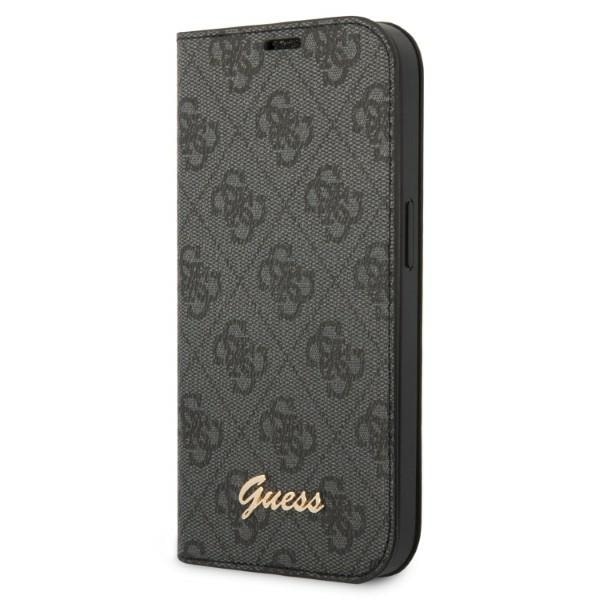 Guess GUBKP14XHG4SHK iPhone 14 Pro Max 6,7 "svart / svart bok 4G Vintage Gold Logo