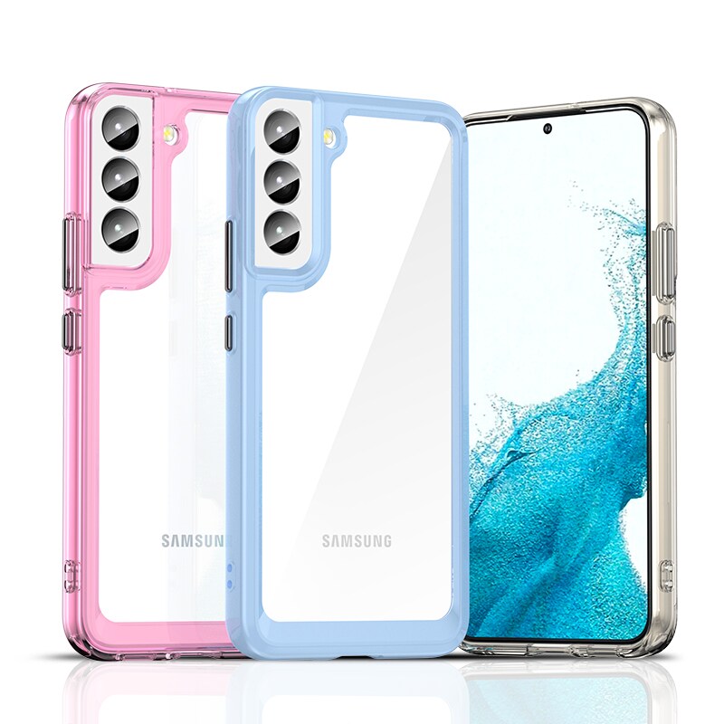 Outer Space Case for Samsung Galaxy S23+ deksel med en fleksibel ramme svart