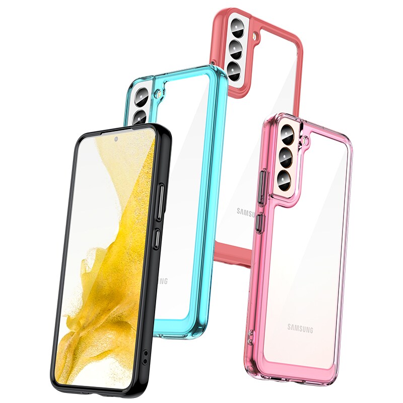 Outer Space Case for Samsung Galaxy S23+ deksel med en fleksibel ramme svart