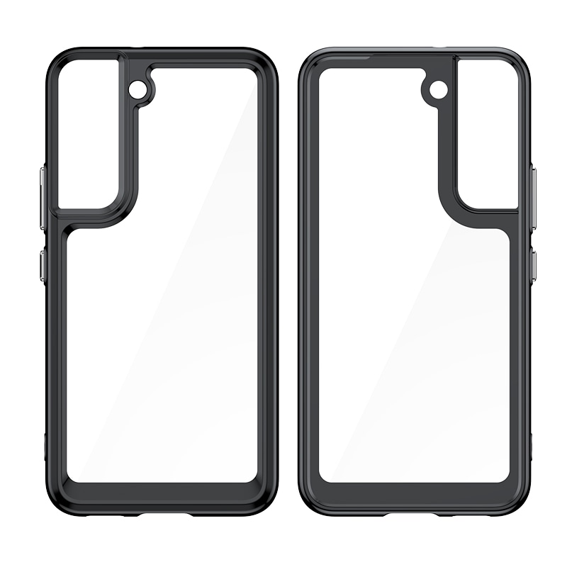 Outer Space Case for Samsung Galaxy S23+ deksel med en fleksibel ramme svart
