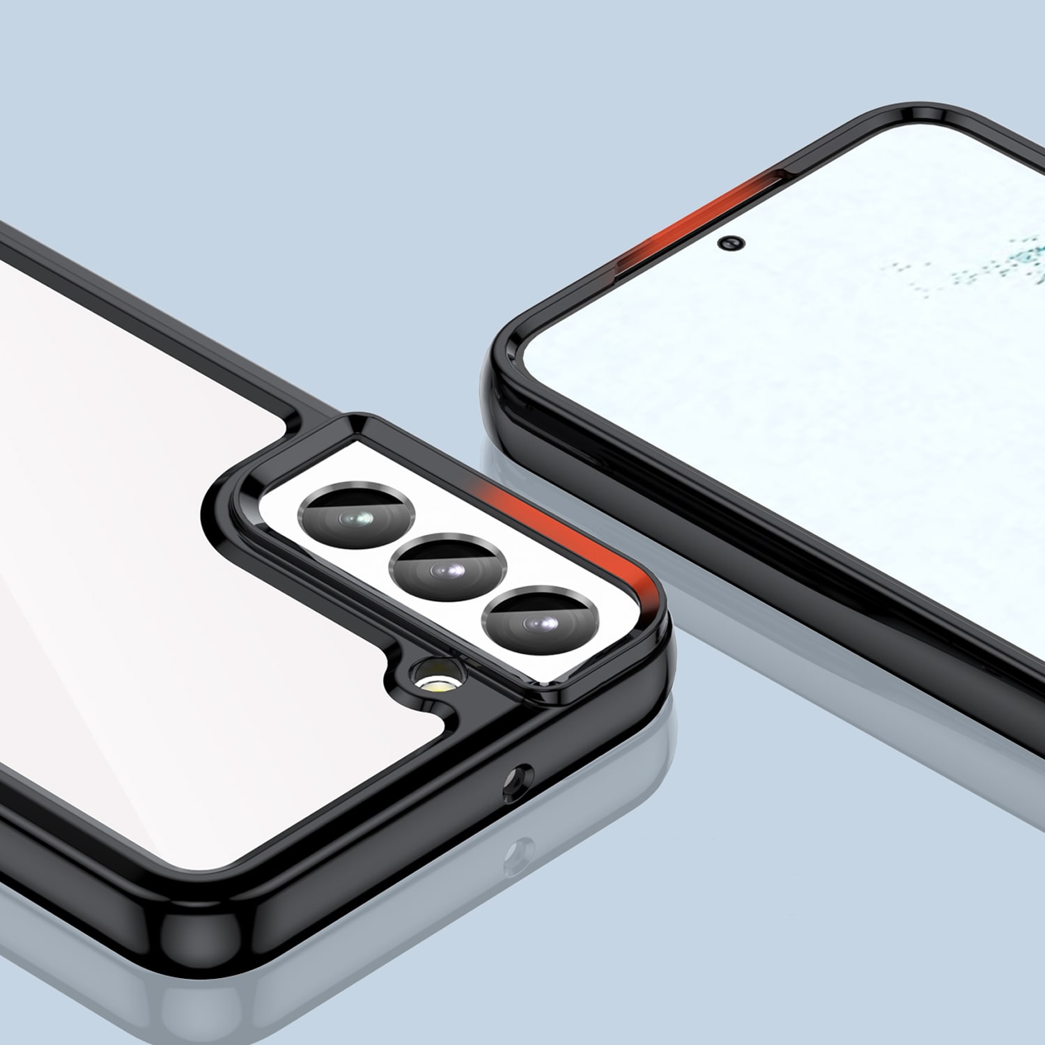 Outer Space Case for Samsung Galaxy S23+ deksel med en fleksibel ramme svart