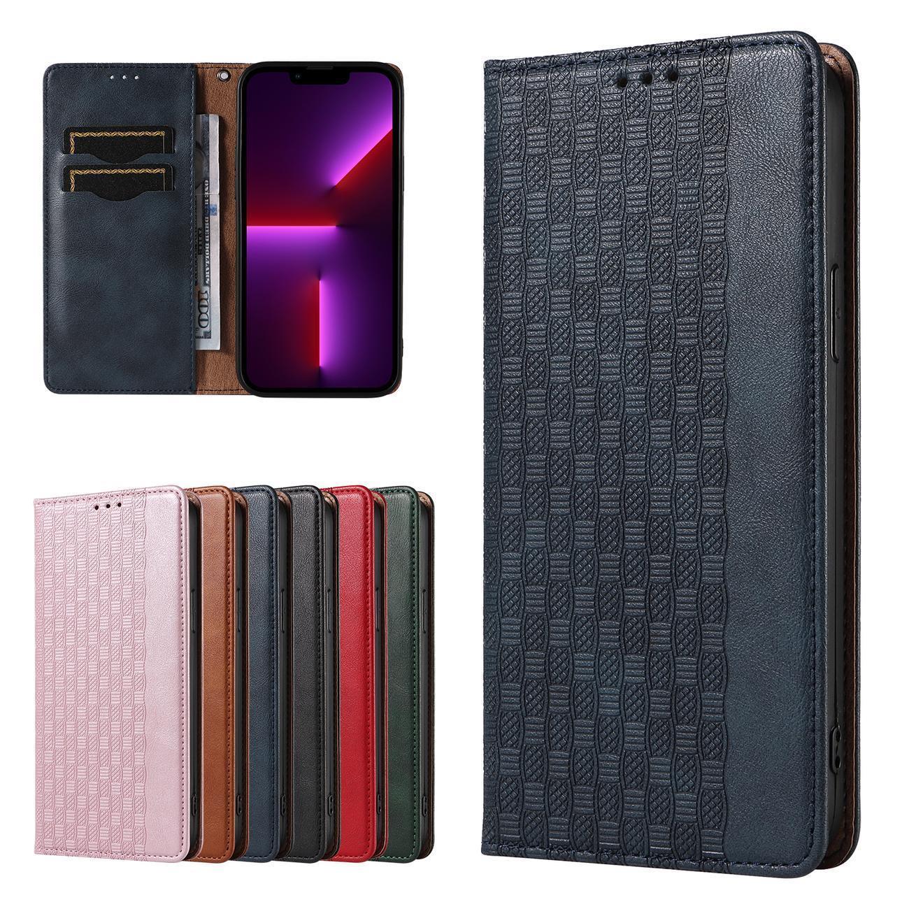 Magnet Stroppveske for Samsung Galaxy S23+ Flip Wallet Mini Lanyard Stand Blå