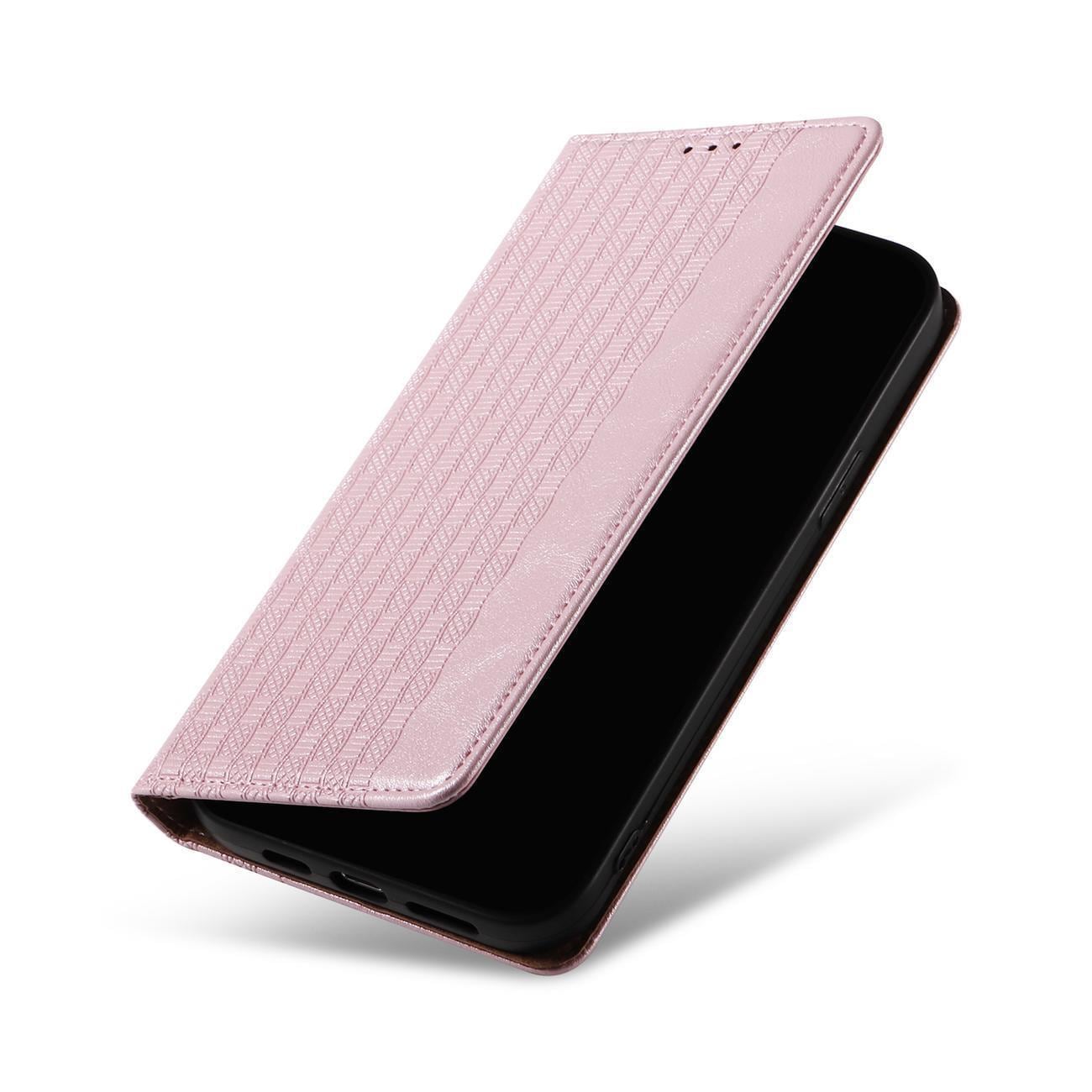 Magnet Stroppveske for Samsung Galaxy S23+ Flip Wallet Mini Lanyard Stand Pink