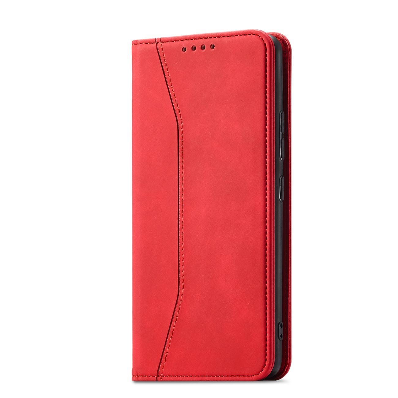 Magnet Fancy Case for Samsung Galaxy S23 + flip cover lommebok stativ rød