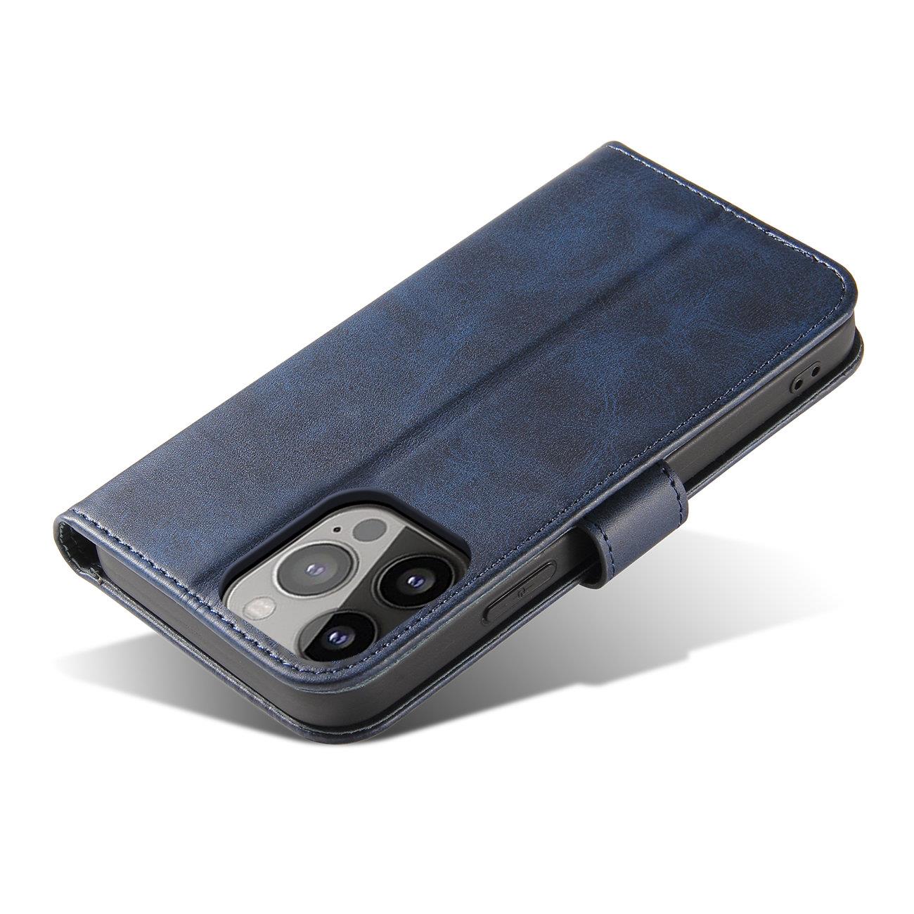 Magnet Case tilfelle for Samsung Galaxy S23 + flip cover lommebok stativ blå