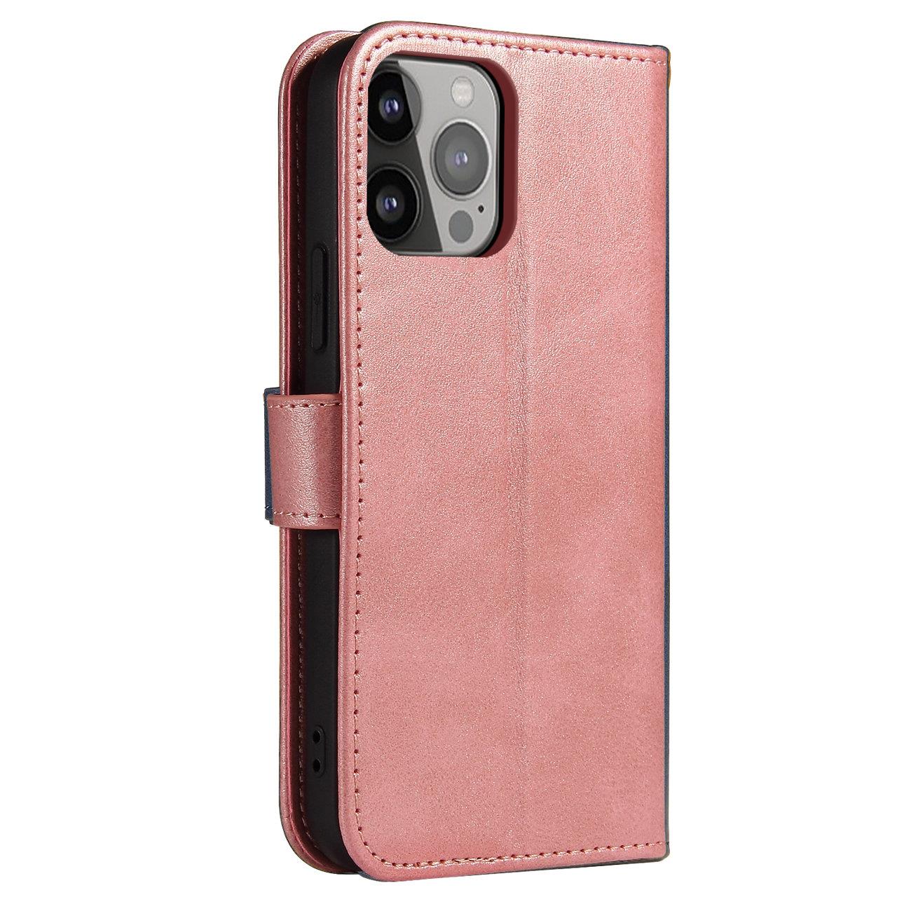 Magnet Case tilfelle for Samsung Galaxy S23 + flip cover lommebok stativ rosa