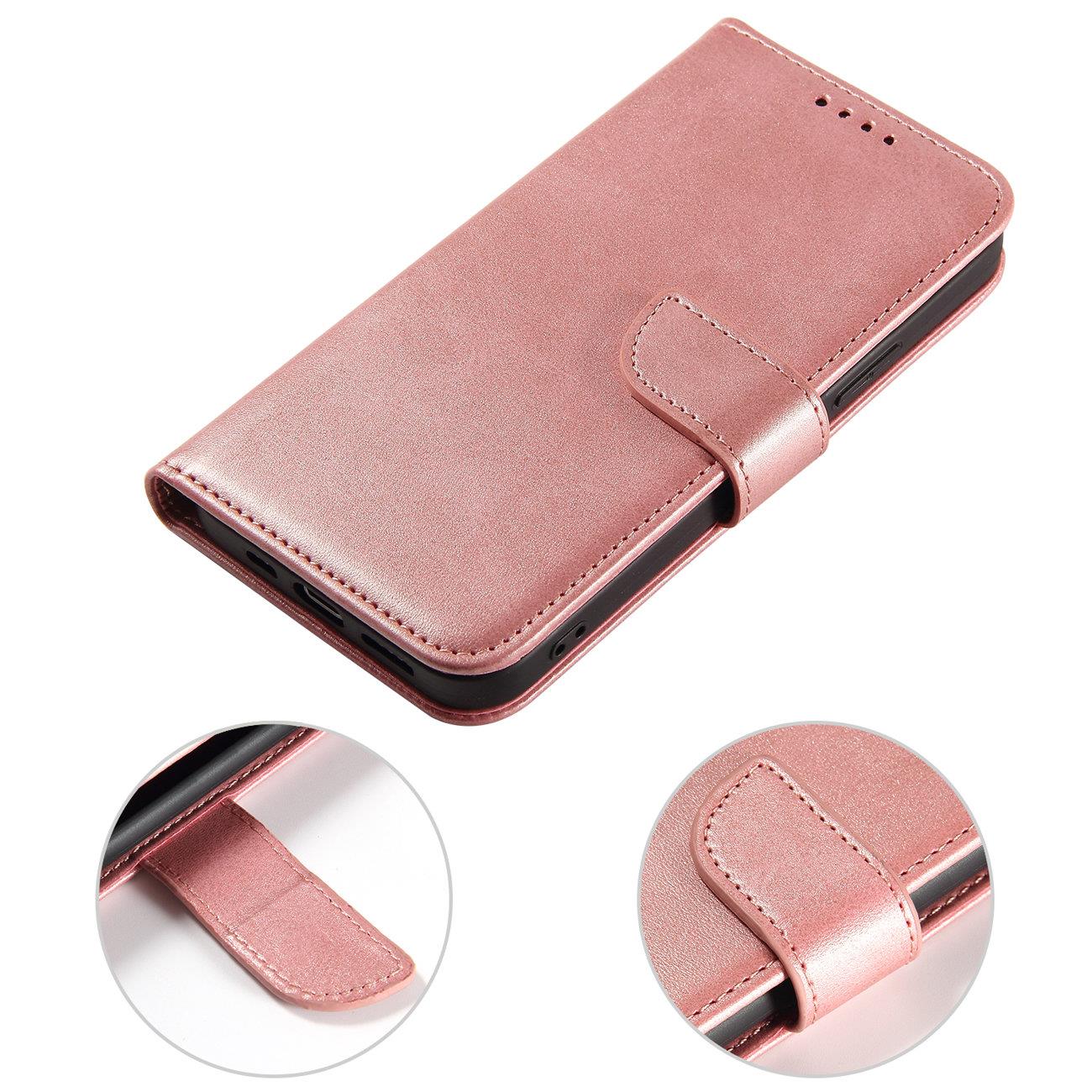 Magnet Etui for Samsung Galaxy S23 Ultra Cover med Flip Wallet Stand Pink