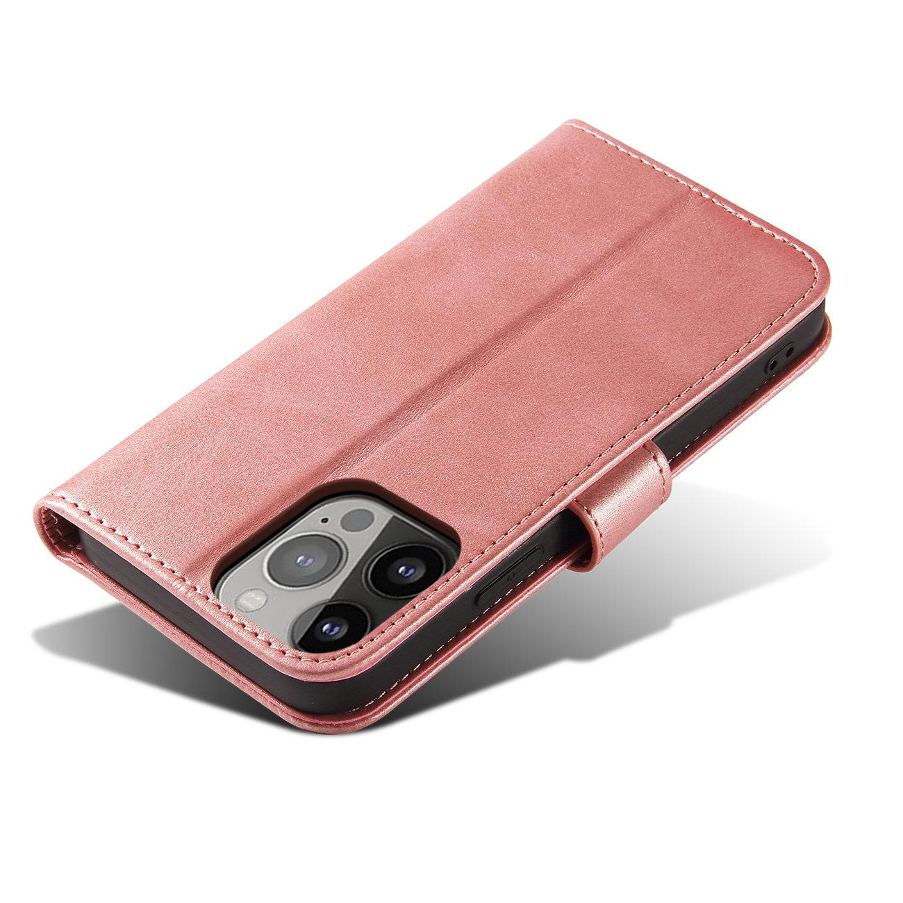 Magnet Etui for Samsung Galaxy S23 Ultra Cover med Flip Wallet Stand Pink