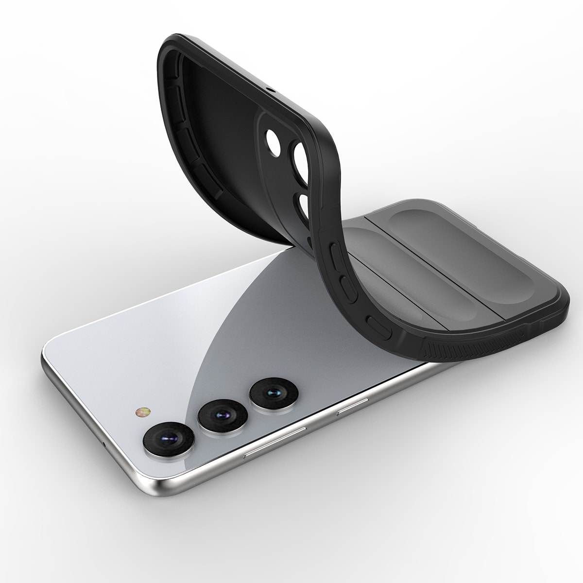 Magic Shield-etui for Samsung Galaxy S23+ fleksibelt pansredeksel svart