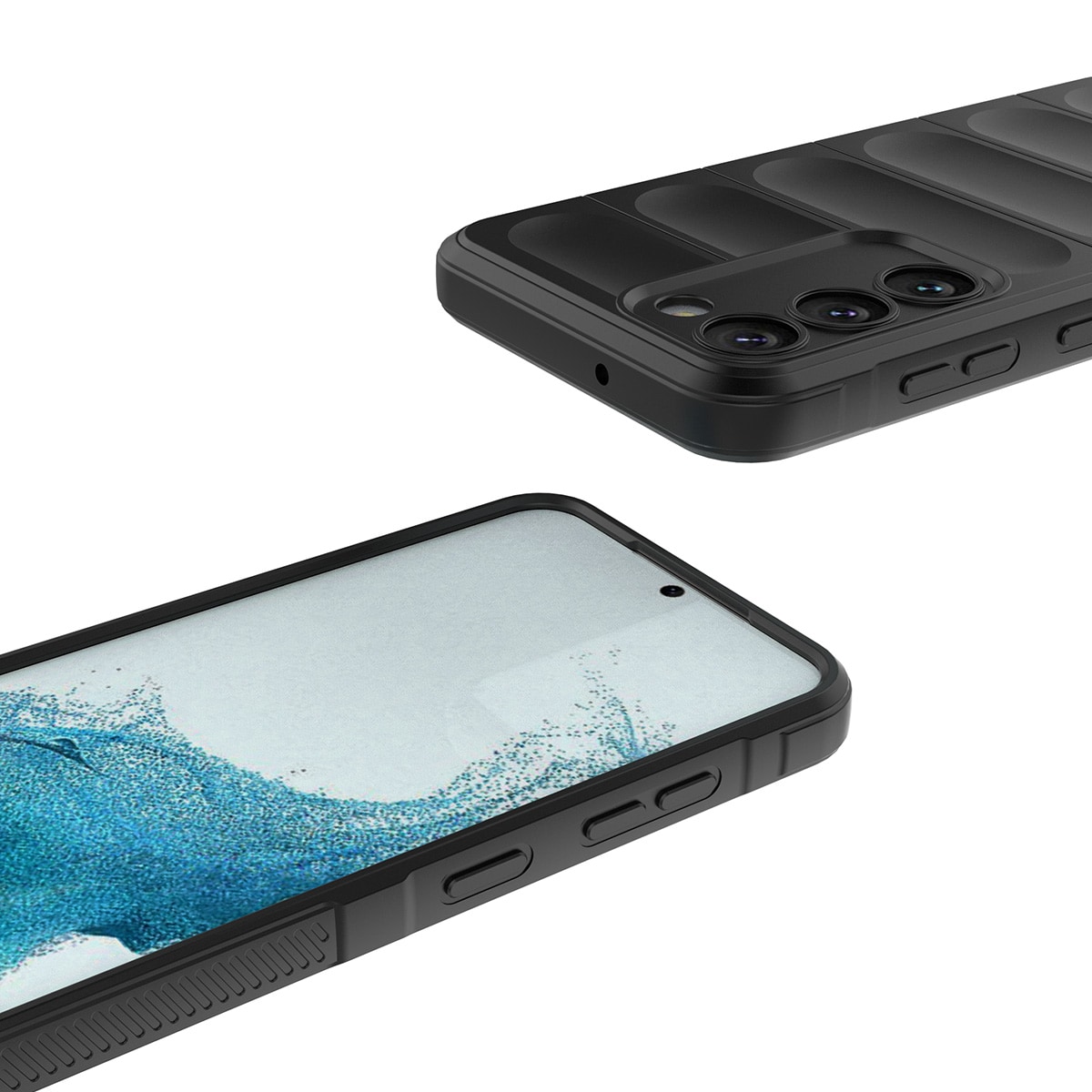 Magic Shield-etui for Samsung Galaxy S23+ fleksibelt pansredeksel svart
