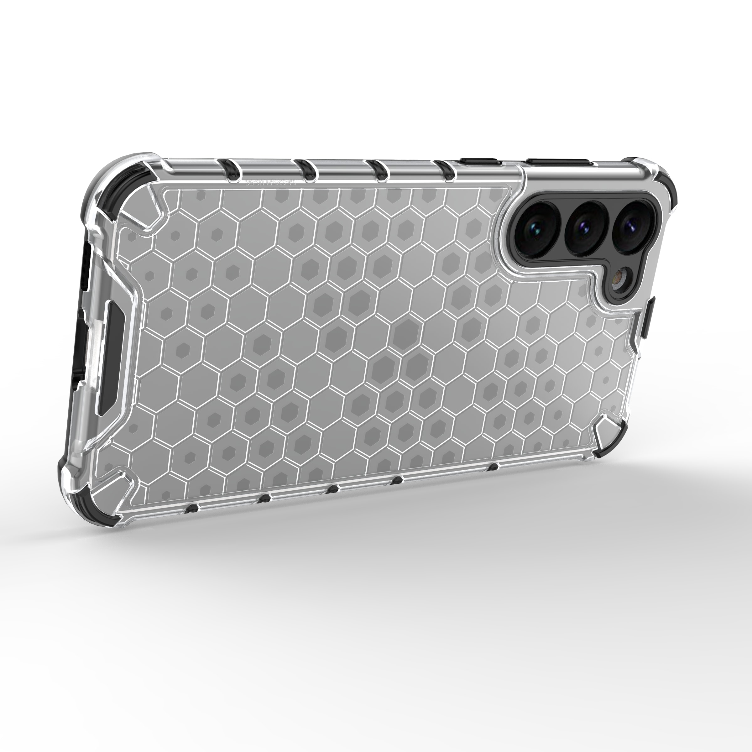 Honeycomb-etui for Samsung Galaxy S23+ pansret hybriddeksel svart