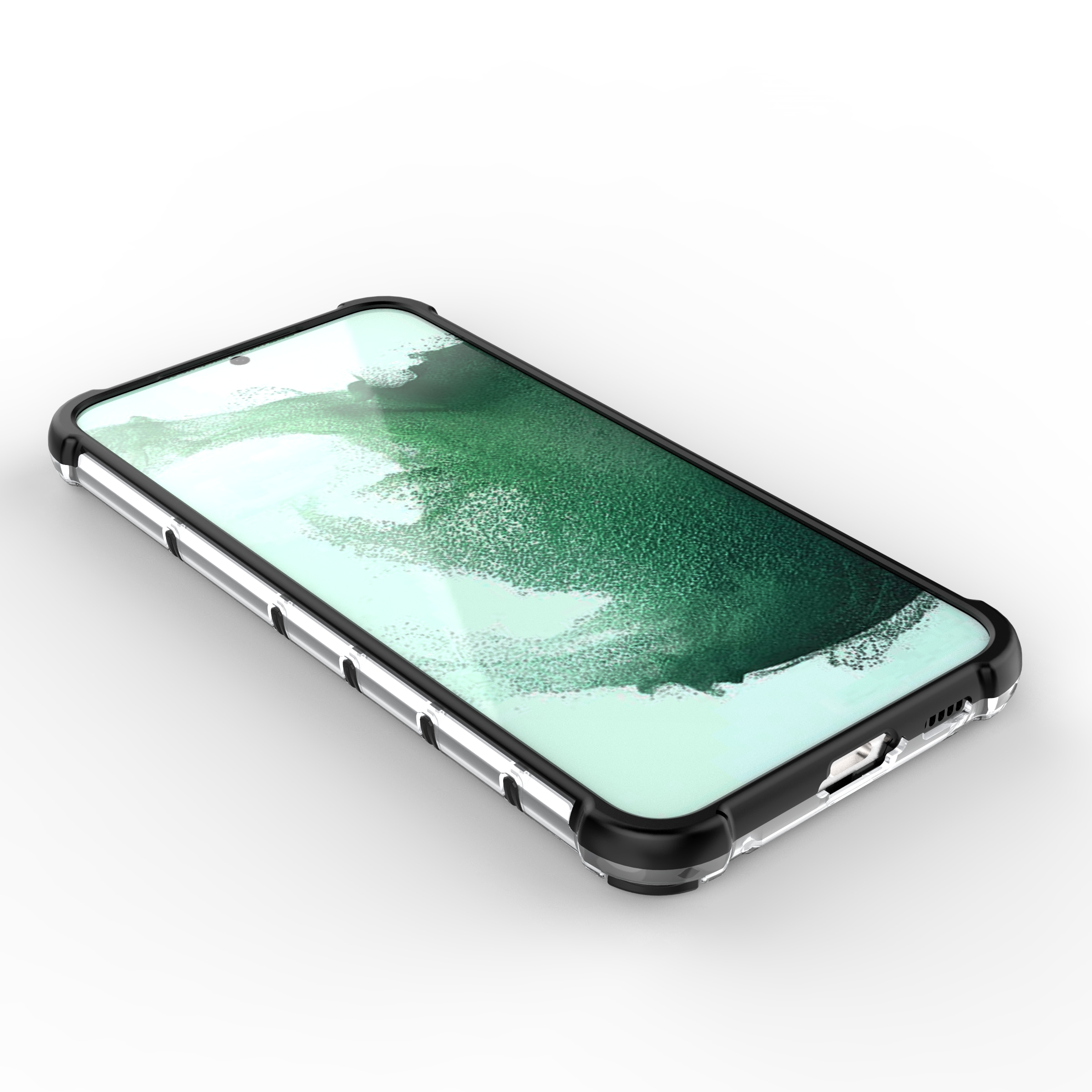 Honeycomb-etui for Samsung Galaxy S23+ pansret hybriddeksel blå