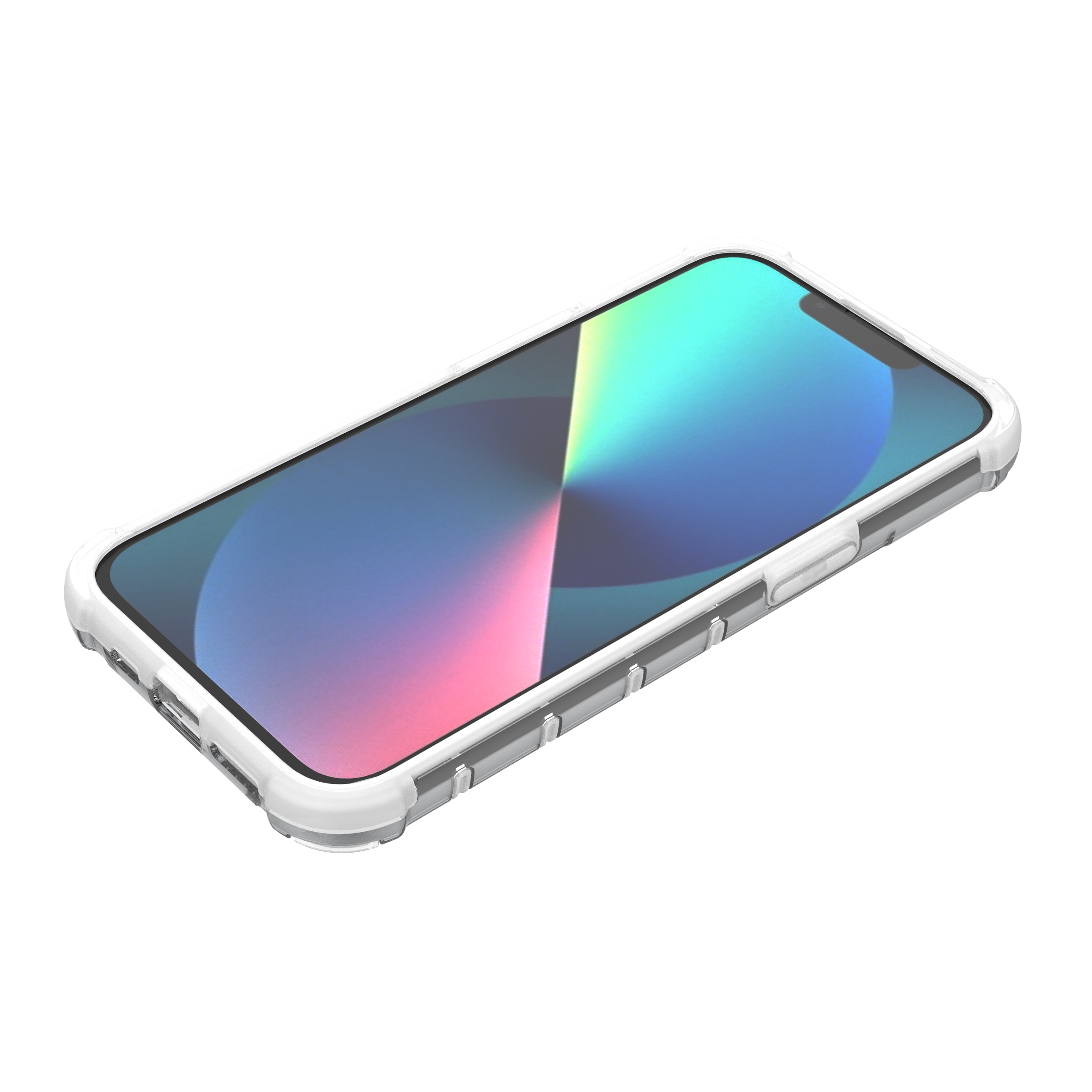 Ombre Protect-etui for iPhone 13 rosa og blått panseretui