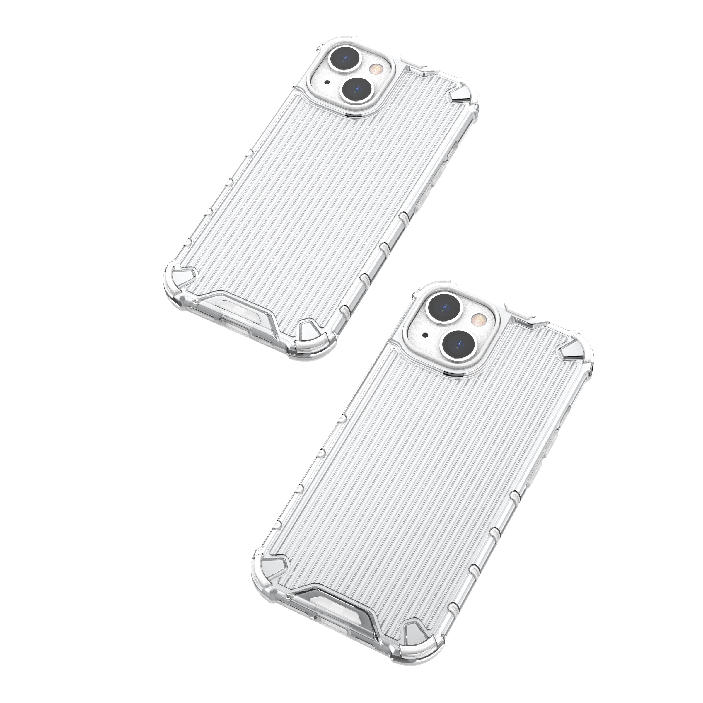 Ombre Protect-etui for iPhone 13 rosa og blått panseretui