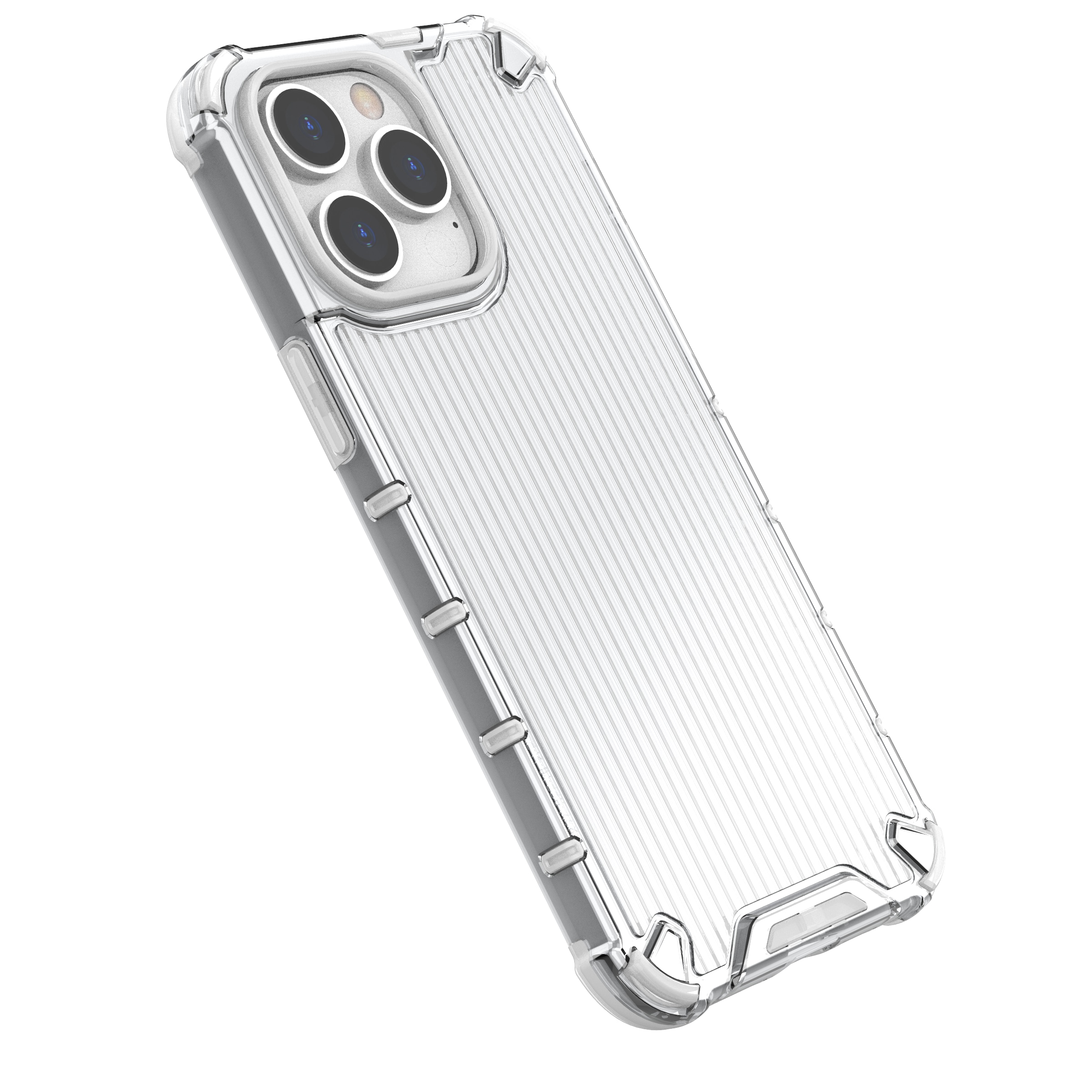 Ombre Protect-etui for iPhone 13 Pro pansrede deksel rosa og blå