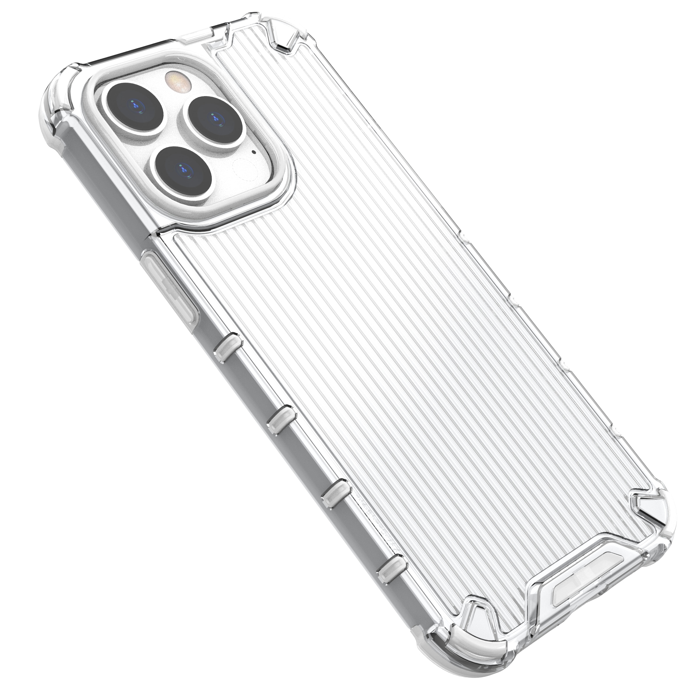 Ombre Protect-etui for iPhone 13 Pro pansrede deksel rosa og blå