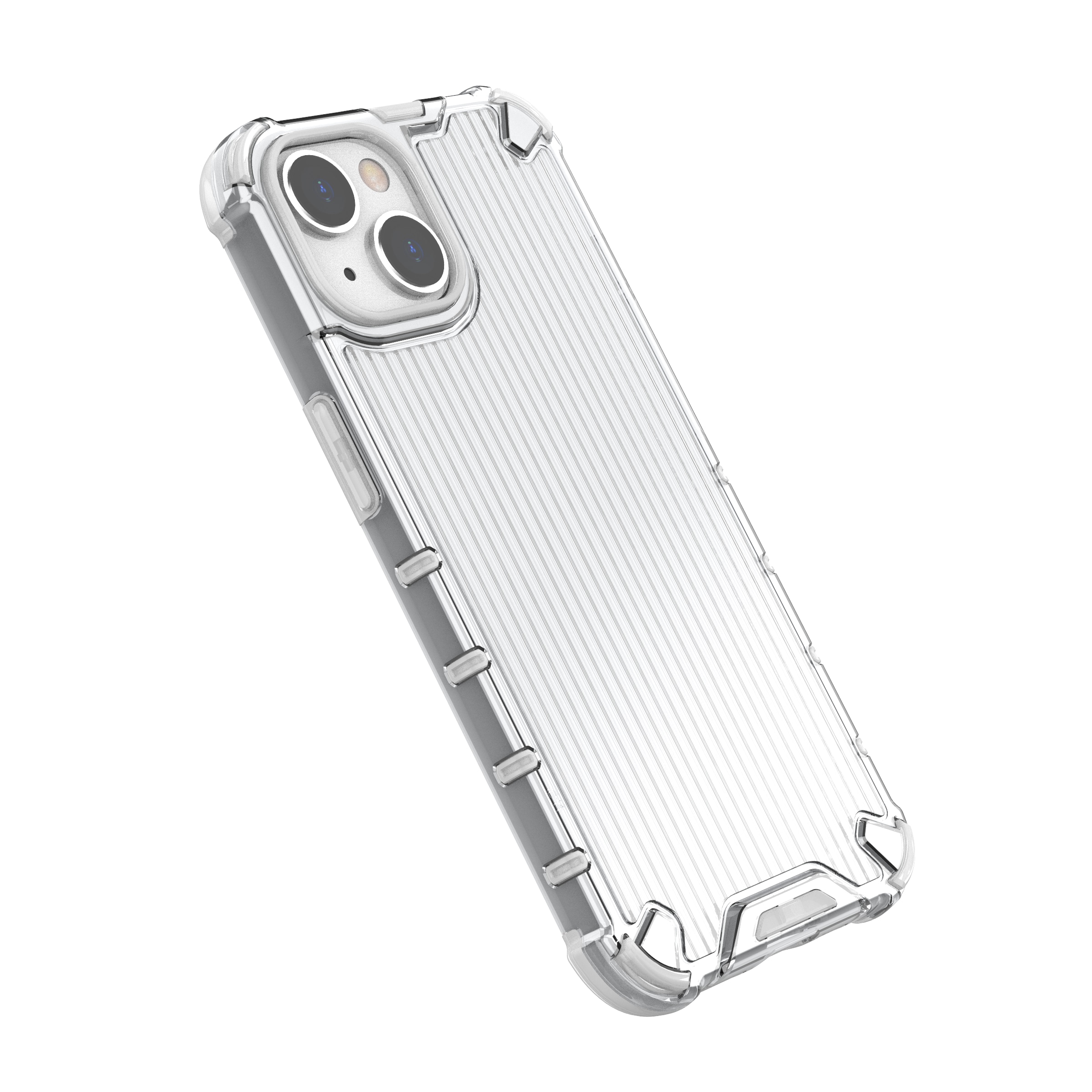 Ombre Protect-etui for iPhone 14 rosa og blått panseretui