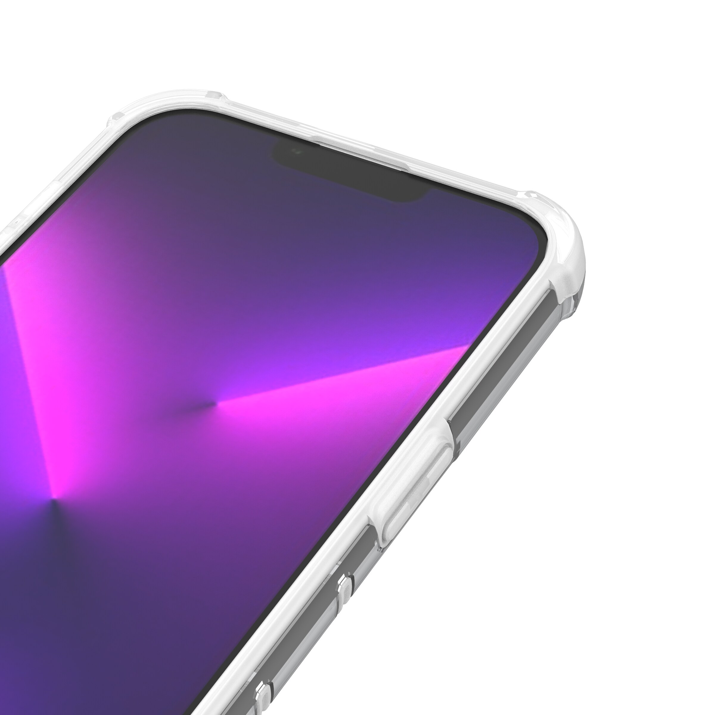 Ombre Protect-etui for iPhone 14 Pro pansrede deksel rosa og blå