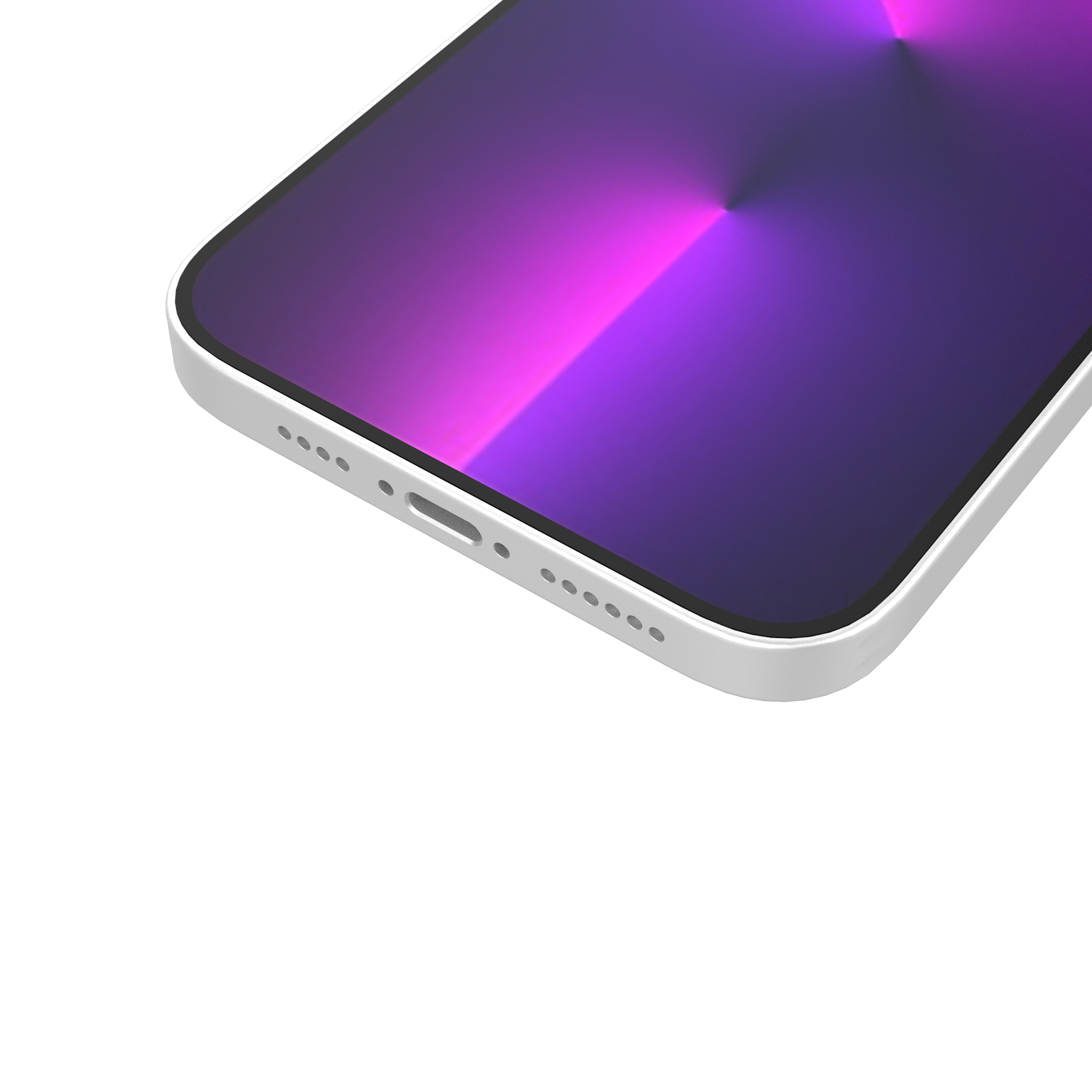 Ombre Protect-etui for iPhone 14 Pro pansrede deksel rosa og blå