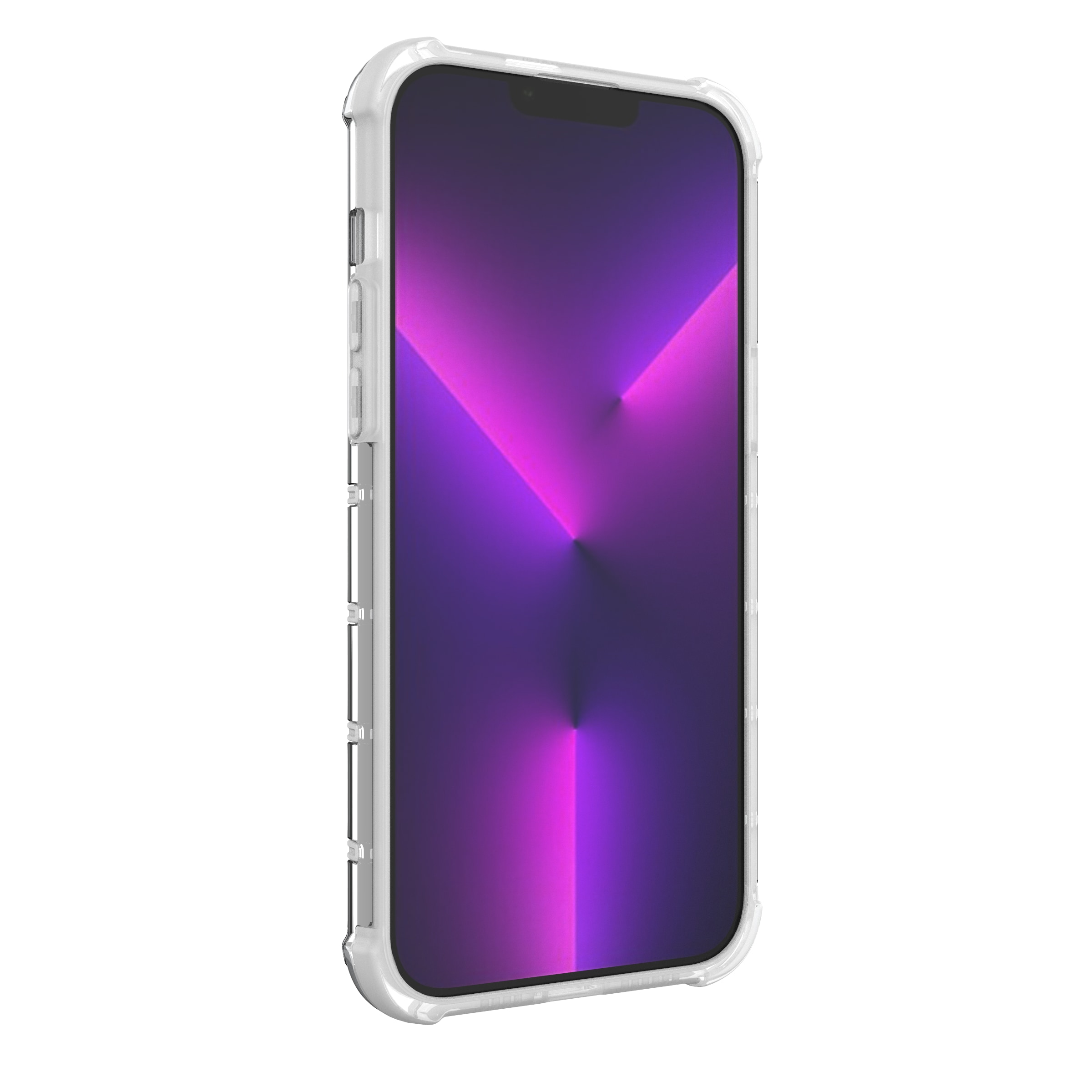 Ombre Protect-etui for iPhone 14 Pro pansrede deksel rosa og blå