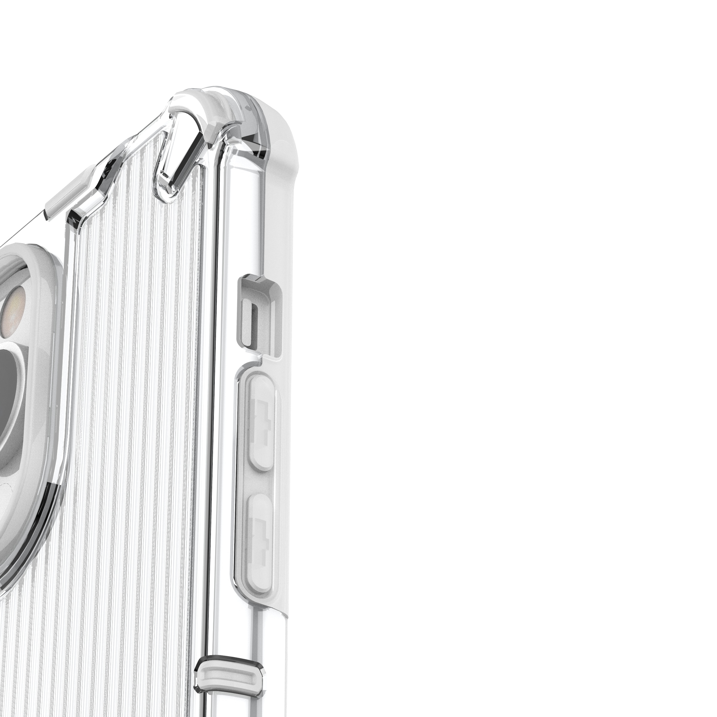Ombre Protect-etui for iPhone 14 Pro pansrede deksel rosa og blå