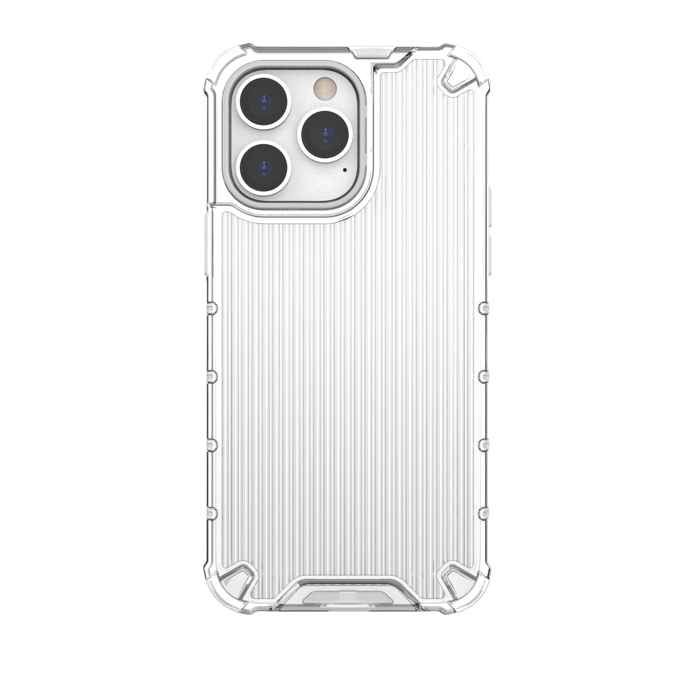 Ombre Protect-etui for iPhone 14 Pro pansrede deksel rosa og blå