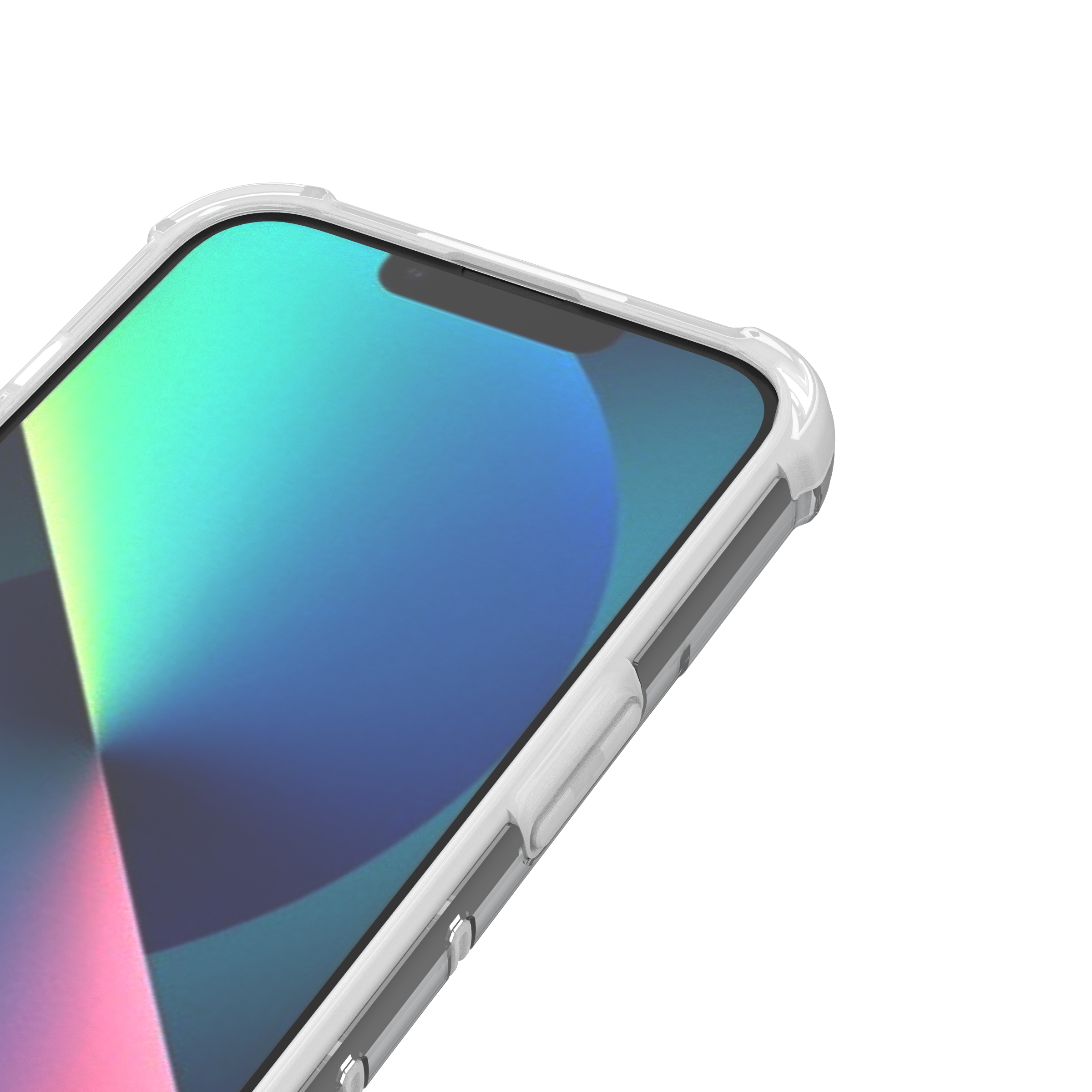Ombre Protect-etui for iPhone 14 Plus pansrede deksel rosa og blå