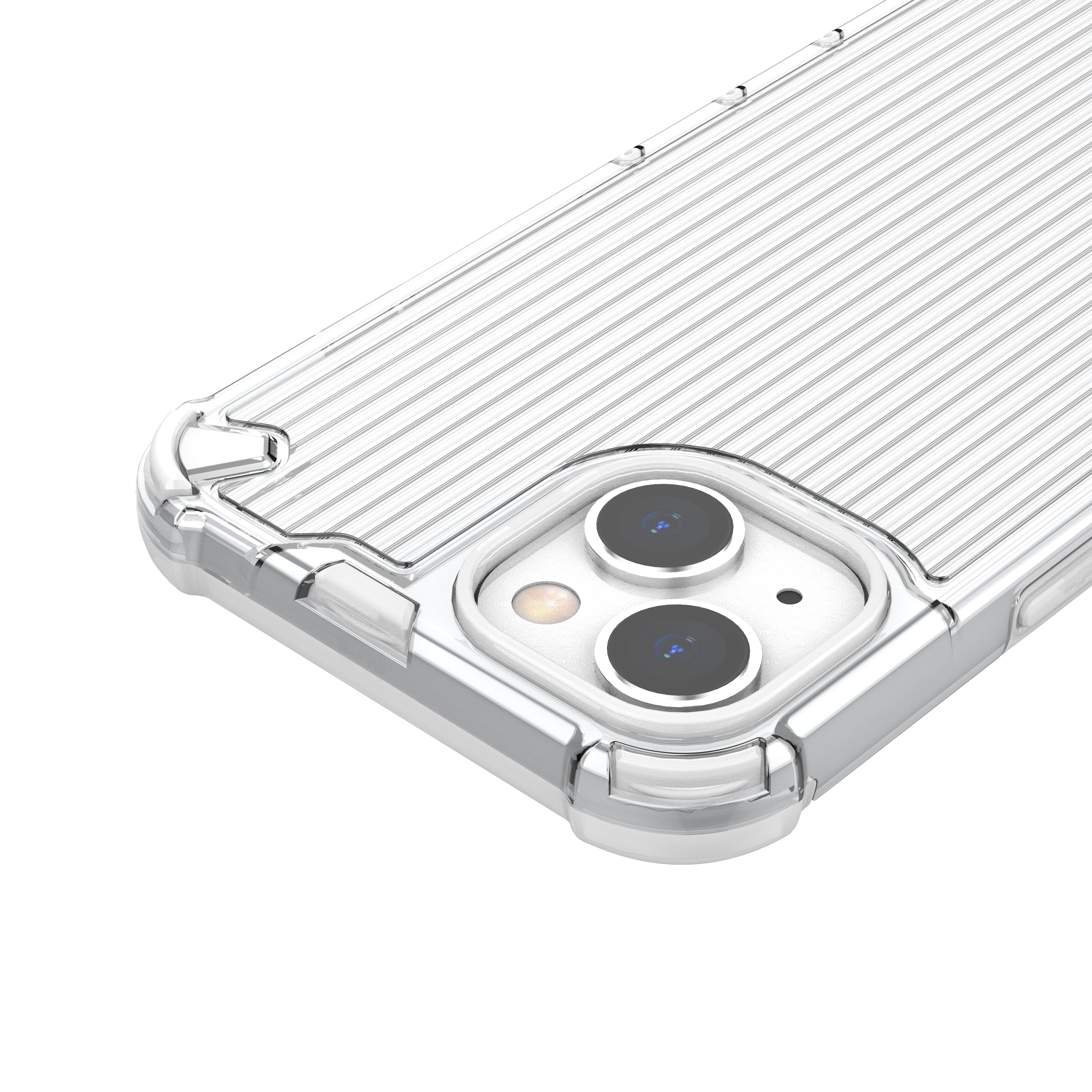 Ombre Protect-etui for iPhone 14 Plus pansrede deksel rosa og blå