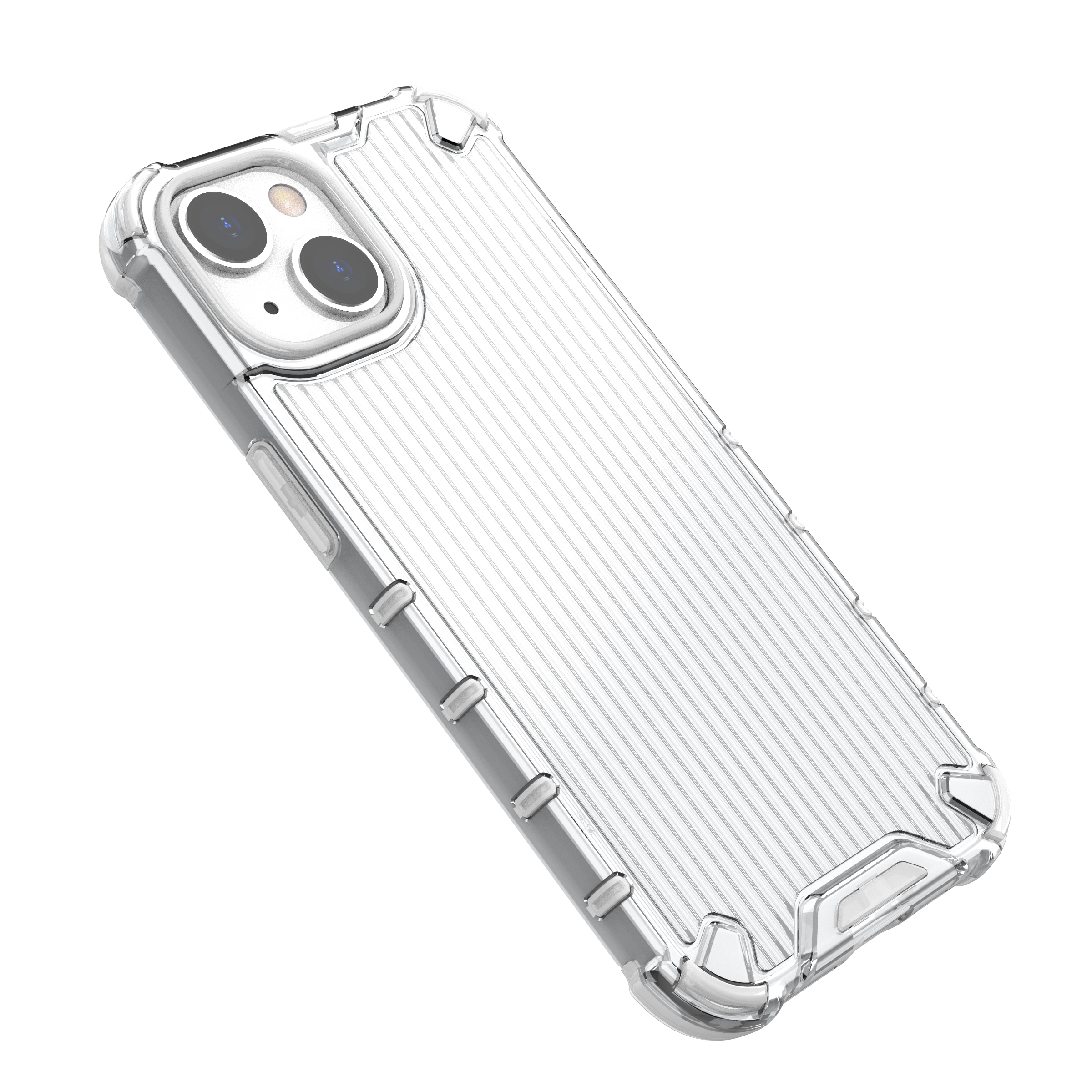 Ombre Protect-etui for iPhone 14 Plus pansrede deksel rosa og blå