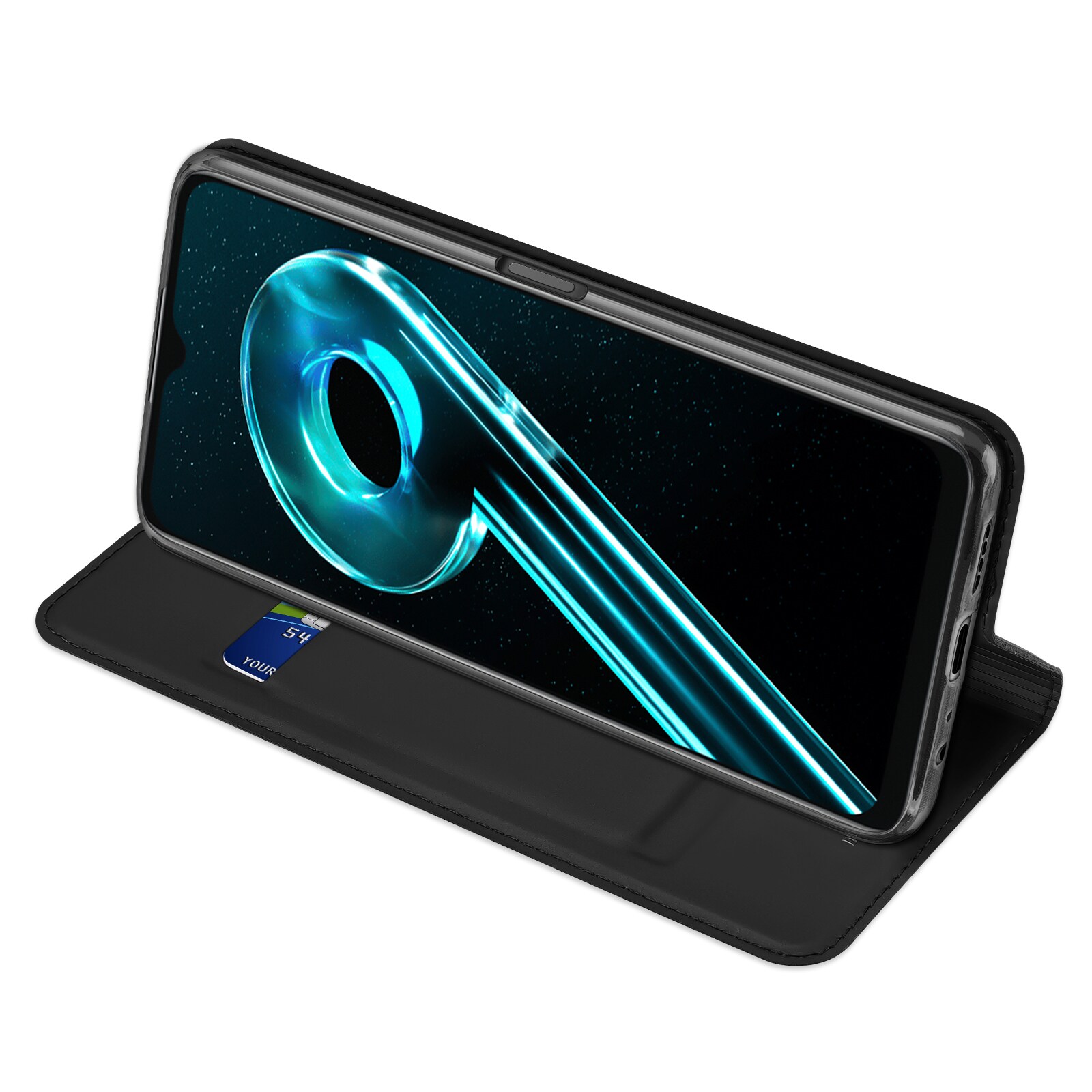 Dux Ducis Skin Pro-etui for Realme 10 5G / Realme 9i 5G deksel Flip Card Wallet Stand Svart