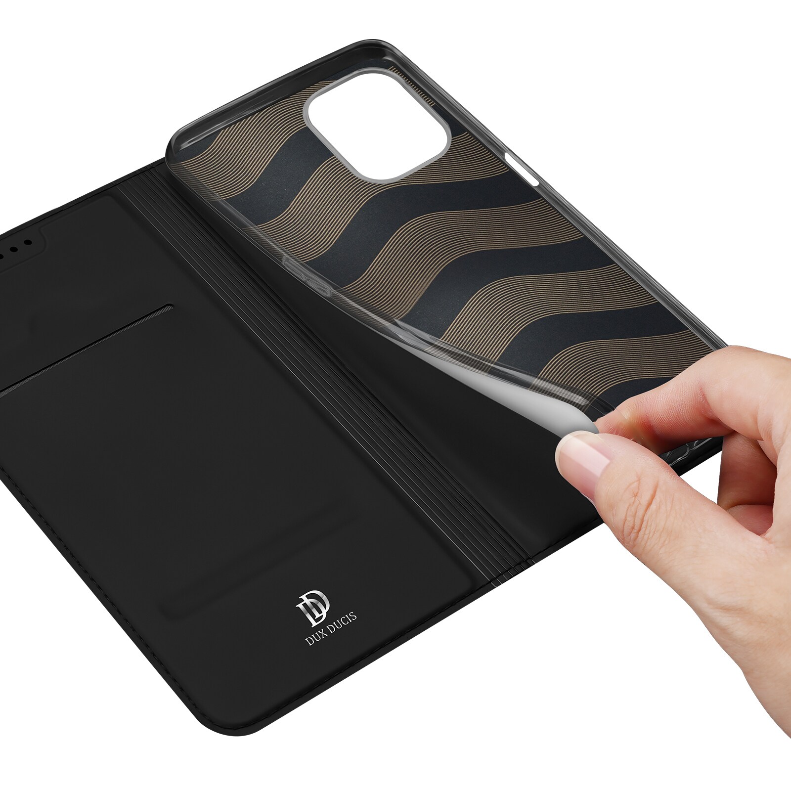 Dux Ducis Skin Pro-etui for Realme 10 5G / Realme 9i 5G deksel Flip Card Wallet Stand Svart